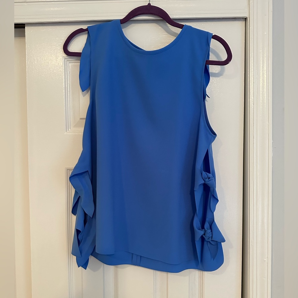 Blue Side Tie Shirt